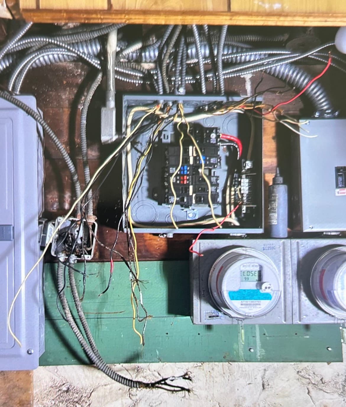 Electrical before renovation in Suffolk County, NY — R&F General Contract Corp